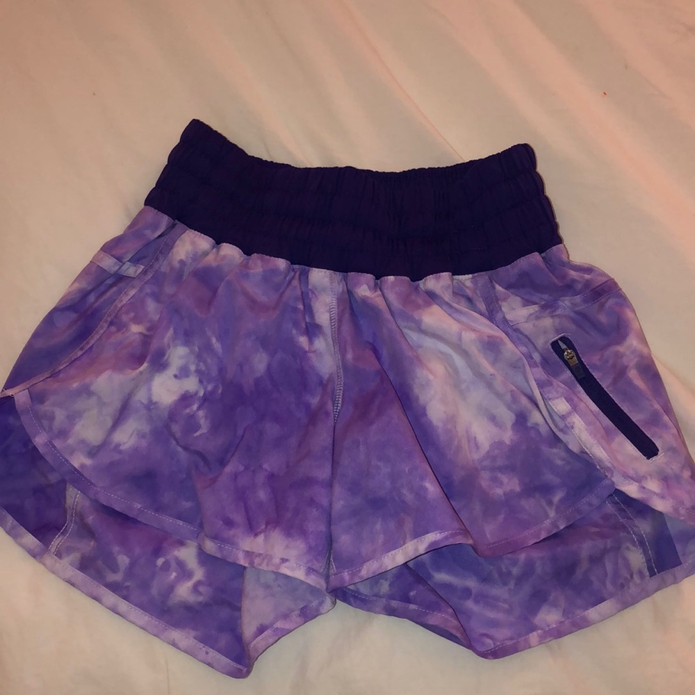 Lululemon Purple Tie-dye Shorts